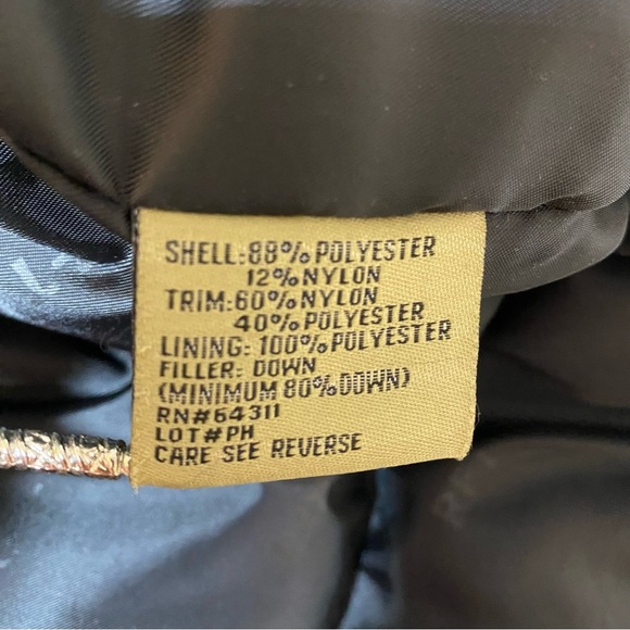 RFT By Rainforest Down Filled Coat Mens XXL Coyote Khaki Puffer Jacket Full Zip - Picture 14 of 15